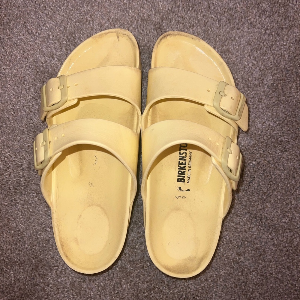 Birkenstock Yellow Sandals with Adjustable Straps
